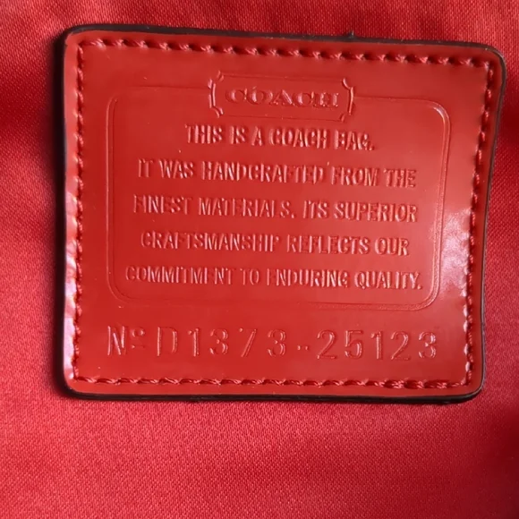 Coach Red and Black Floral Shoulder Bag - Picture 8 of 8